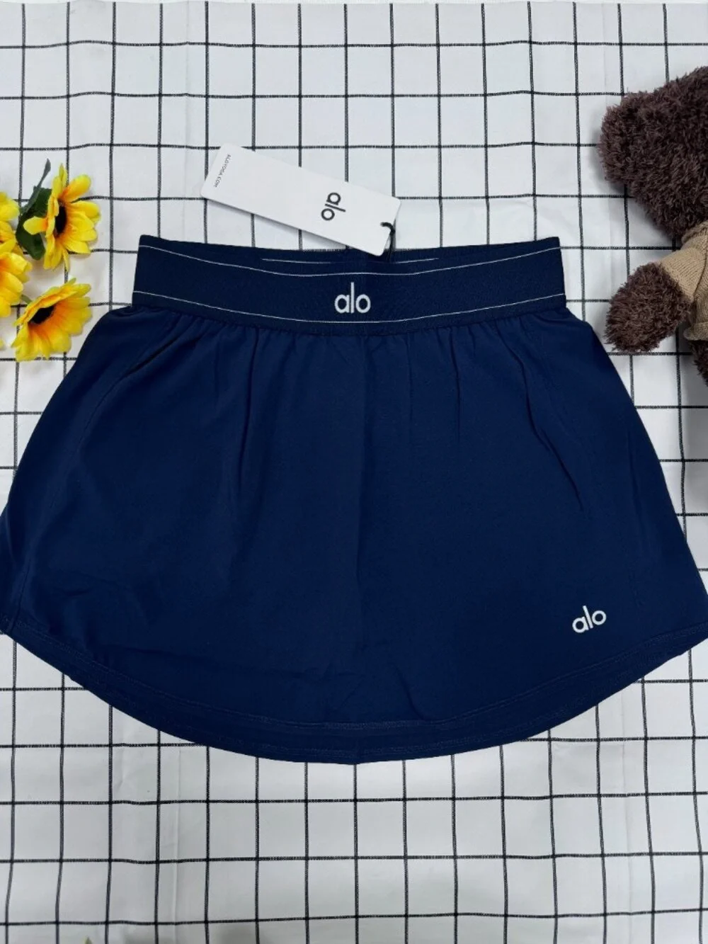 ALO Yoga Navy Blue Circle Skirt